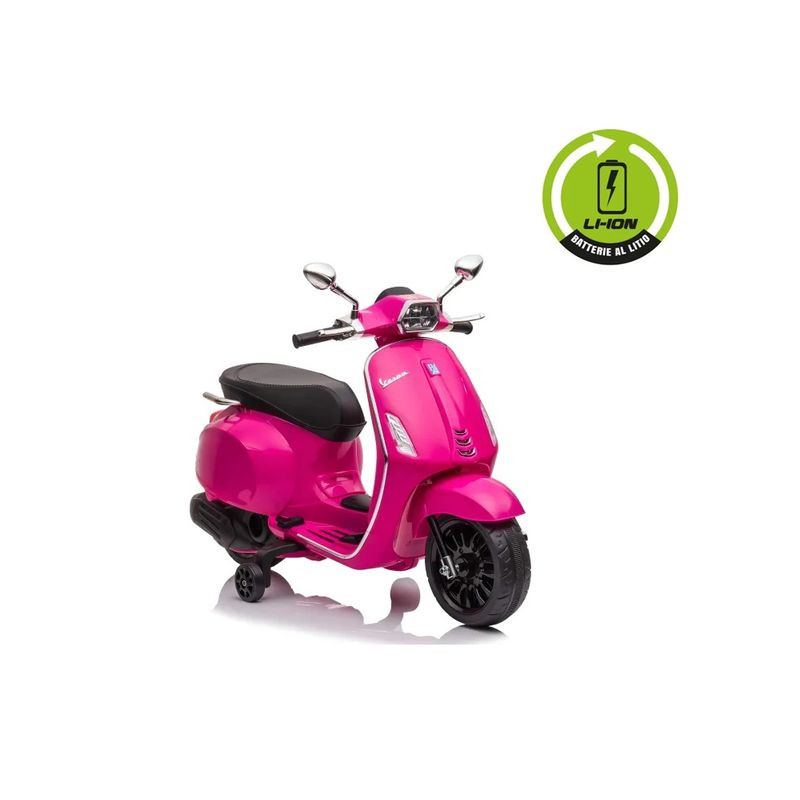 MOTO VESPA SPRINT LITHIUM 6V ROSA EAN 8005586824165 INGROSSO MEZZI ELETTRICI PER BIMBI