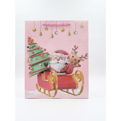 BUSTA REGALO NATALE 26X32X10 EAN 6910331003875 INGROSSO SHOPPER NATALIZI