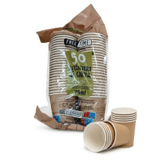BICCHIERE CARTA CAFFE' 75ML 50PZ DECORAT EAN 8027458178169 INGROSSO BICCHIERI PER CASA