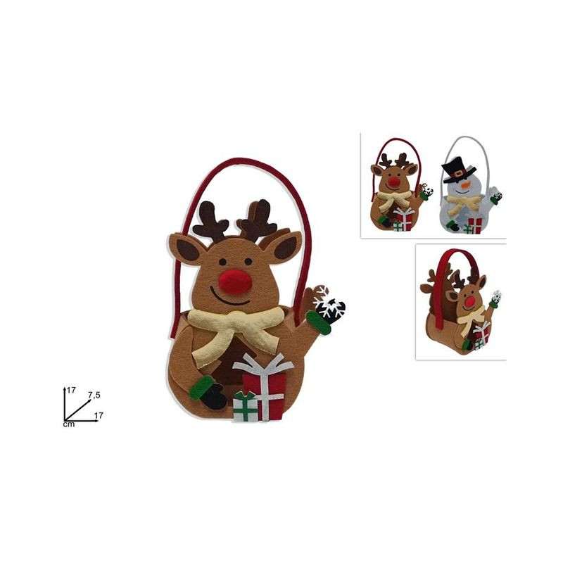 CESTINO FELTRO SOGG. NATAL. C/MANICO 2AS EAN 8053482250892 INGROSSO CESTI NATALIZI CESTINO FELTRO SOGG. NATAL. C/MANICO 2AS EAN 8053482250892 INGROSSO CESTI NATALIZI
