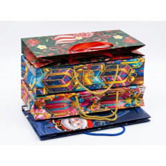 BUSTA REGALO NATALE 35X12X10 EAN 6910386002618 INGROSSO SHOPPER NATALIZI