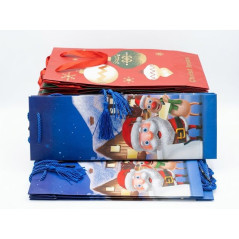 BUSTA REGALO NATALE 35X12X10 EAN 6910386002656 INGROSSO SHOPPER NATALIZI