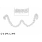 FILO ADDOBBO BIANCO 8CM X 2MT EAN 8033113319174 INGROSSO GHIRLANDE NATALIZIE