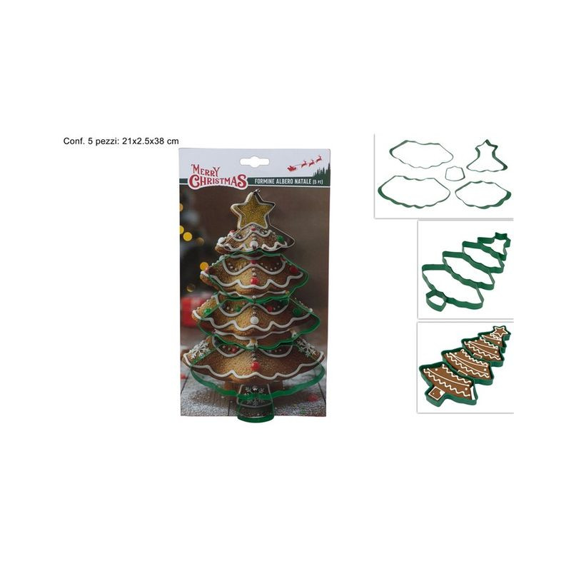 FORMINE DOLCI ALBERO NATALE ACCIAIO PZ.5 EAN 8053482441191 INGROSSO CUCINA NATALIZIA FORMINE DOLCI ALBERO NATALE ACCIAIO PZ.5 EAN 8053482441191 INGROSSO CUCINA NATALIZIA