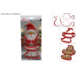 FORMINE DOLCI BABBO NATALE ACCIAIO PZ.5 EAN 8053482441160 INGROSSO CUCINA NATALIZIA