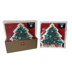 TOVAGLIOLI CARTA ALBERO 33X33 15PZ (16) EAN 8056001248974 INGROSSO TOVAGLIOLI NATALIZI