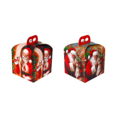 SCATOLA PIEGHEVOLE NATALE CARTA 20X20X28 EAN 8056001245812 INGROSSO SCATOLE NATALIZIE