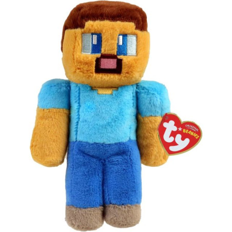 PELUCHE 20CM FLOPPY STEVE MINECRAFT EAN 0008421417452 INGROSSO PELUCHE PERSONAGGI