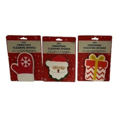 INGROSSO ARTICOLI NATALIZI SPUGNA CUCINA NATAL. 15X3XH.19,5 89734