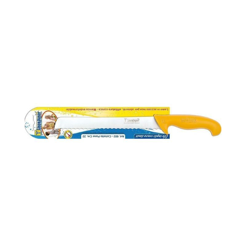COLTELLO PER PANE INOX C/MAN. PLAST. EAN 8026996226028 INGROSSO UTENSILI PER CUCINA COLTELLO PER PANE INOX C/MAN. PLAST. EAN 8026996226028 INGROSSO UTENSILI PER CUCINA