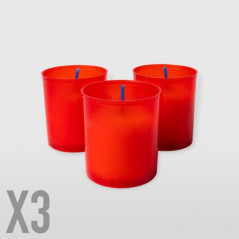 LUMINO 10/B ROSSO 3PZ EAN 8000061062223 INGROSSO LUMINI E CERI
