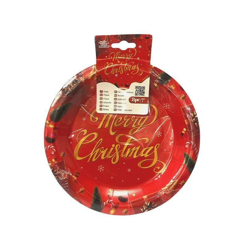 PIATTI CARTA NATALE CM.18 PZ.6 BV1432 EAN 8058617424421 INGROSSO PIATTI NATALIZI PIATTI CARTA NATALE CM.18 PZ.6 BV1432 EAN 8058617424421 INGROSSO PIATTI NATALIZI