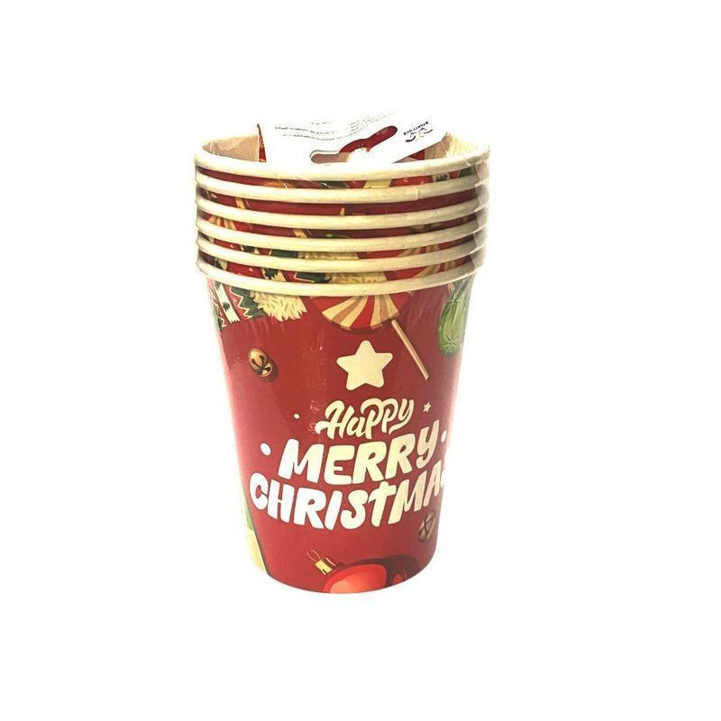 BICCHIERI CARTA NATALE CL.27 PZ.6 BV1458 EAN 8058617424681 INGROSSO BICCHIERI NATALIZI BICCHIERI CARTA NATALE CL.27 PZ.6 BV1458 EAN 8058617424681 INGROSSO BICCHIERI NATALIZI