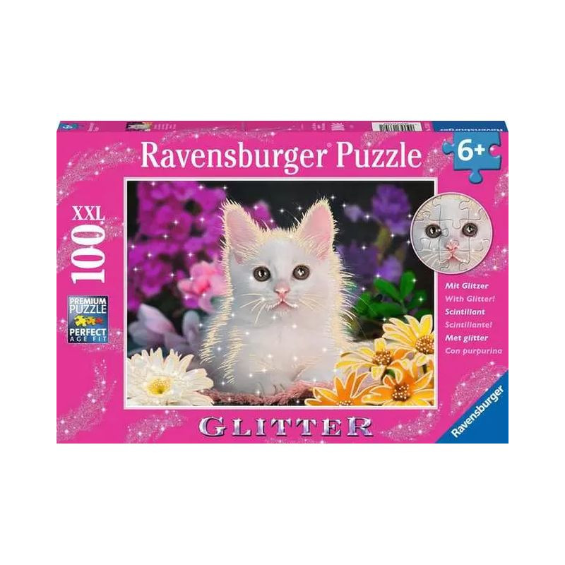 PUZZLE PZ.100 XXL GATTINO GLITTER EAN 4005556133581 INGROSSO PUZZLE X PICCOLI