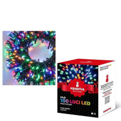FILO LED 100 MULTICOLOR 4,5MT. ILLUMINAZIONI NATALIZIE EAN 8034116419564 INGROSSO LUCI DI NATALE