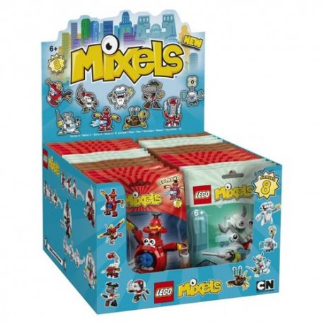 LEGO MIXELS SERIE 8 BUSTINE ASS. 6+A ESPOSITORE 277X305X182MM